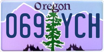OR license plate 069YCH