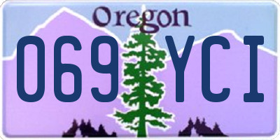 OR license plate 069YCI