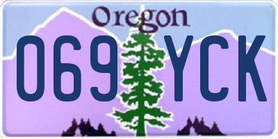 OR license plate 069YCK