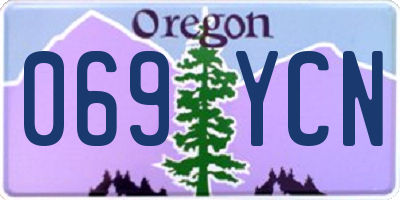 OR license plate 069YCN
