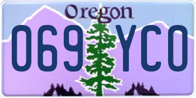 OR license plate 069YCO