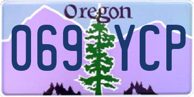 OR license plate 069YCP