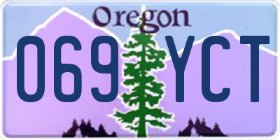 OR license plate 069YCT