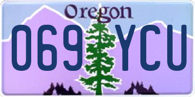 OR license plate 069YCU