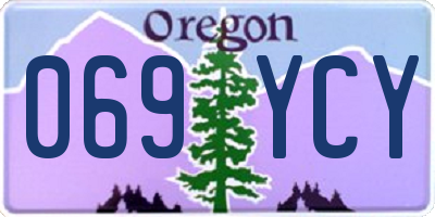 OR license plate 069YCY