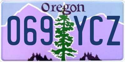 OR license plate 069YCZ