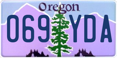 OR license plate 069YDA