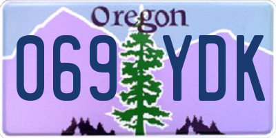 OR license plate 069YDK