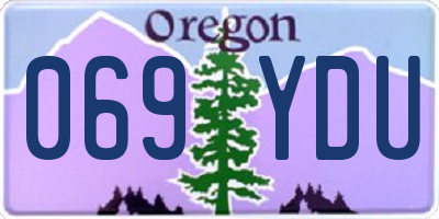 OR license plate 069YDU