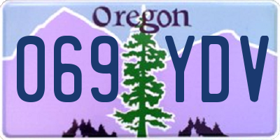 OR license plate 069YDV