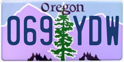 OR license plate 069YDW