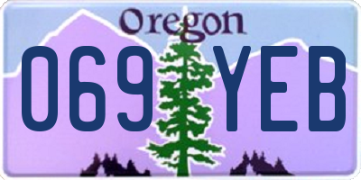OR license plate 069YEB