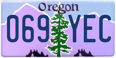 OR license plate 069YEC