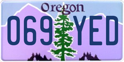 OR license plate 069YED