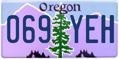 OR license plate 069YEH