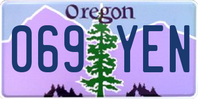 OR license plate 069YEN