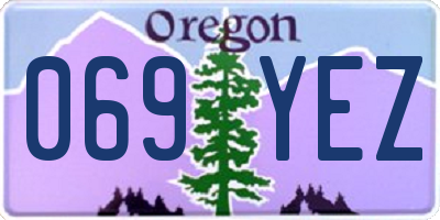OR license plate 069YEZ