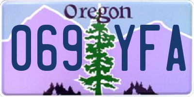 OR license plate 069YFA