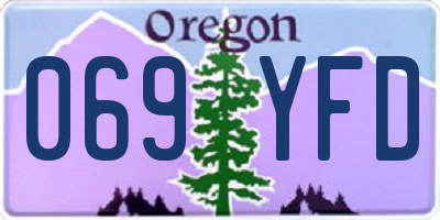 OR license plate 069YFD