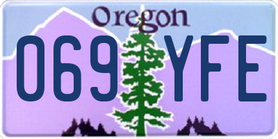 OR license plate 069YFE
