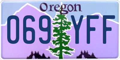 OR license plate 069YFF