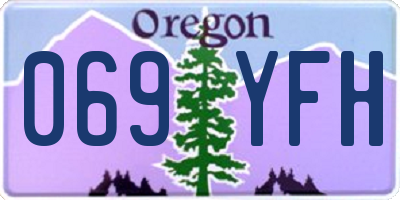 OR license plate 069YFH