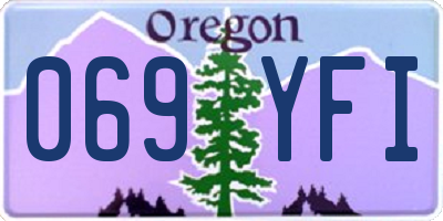 OR license plate 069YFI
