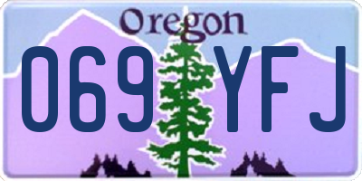 OR license plate 069YFJ