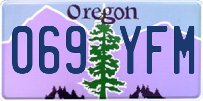 OR license plate 069YFM