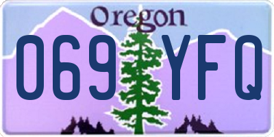 OR license plate 069YFQ