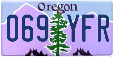 OR license plate 069YFR