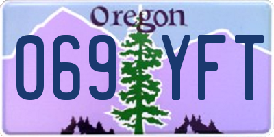 OR license plate 069YFT