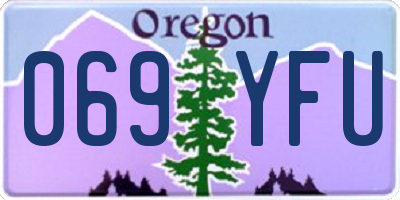 OR license plate 069YFU