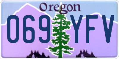 OR license plate 069YFV