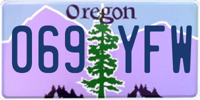 OR license plate 069YFW