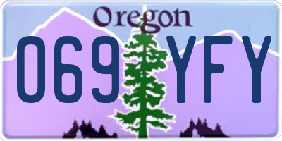 OR license plate 069YFY