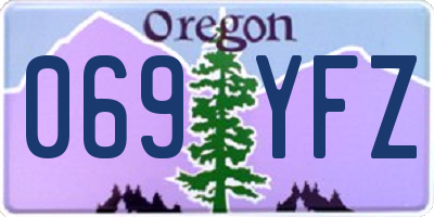 OR license plate 069YFZ