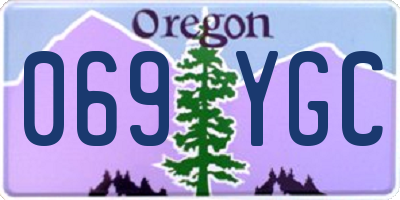 OR license plate 069YGC