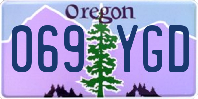 OR license plate 069YGD