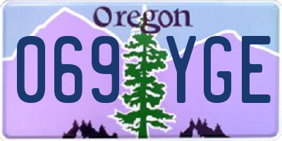 OR license plate 069YGE