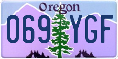 OR license plate 069YGF