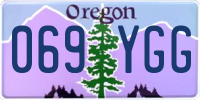 OR license plate 069YGG