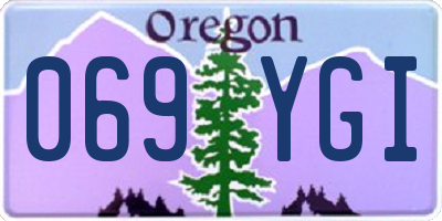 OR license plate 069YGI