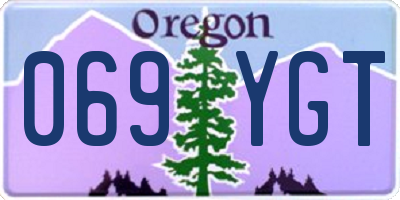 OR license plate 069YGT
