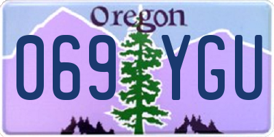 OR license plate 069YGU