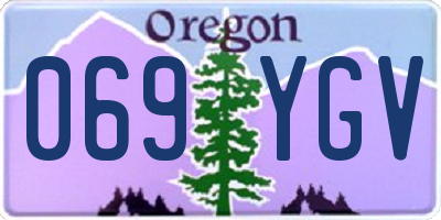OR license plate 069YGV