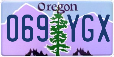 OR license plate 069YGX