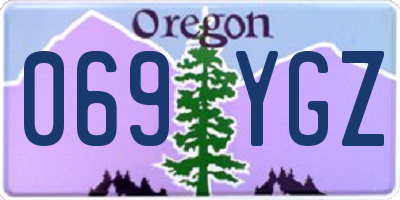 OR license plate 069YGZ