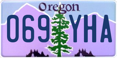 OR license plate 069YHA