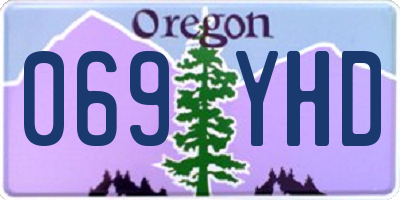 OR license plate 069YHD